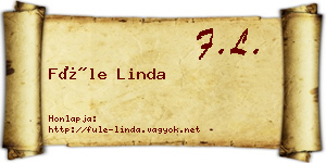 Füle Linda névjegykártya